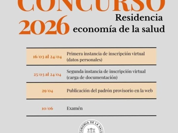 Convocatoria para el concurso de Residencia de Economía de la Salud y Administración Hospitalaria&nbsp;2026
